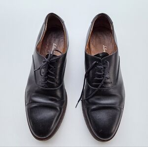 Salvatore Ferragamo Studio Black Cap Toe Oxford Dress Shoes 10 10.5